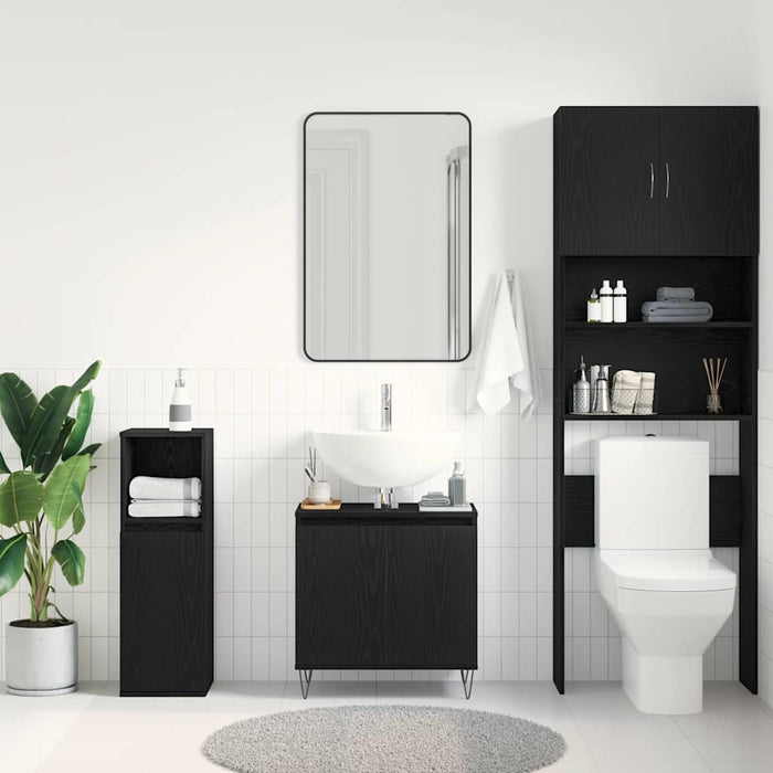 Dulap pentru Chiuveta de Baie Stejar Negru 58 x 33 x 60 cm - WALTI WALTI