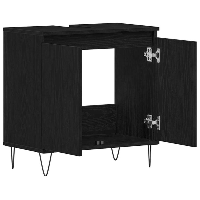 Dulap pentru Chiuveta de Baie Stejar Negru 58 x 33 x 60 cm - WALTI WALTI