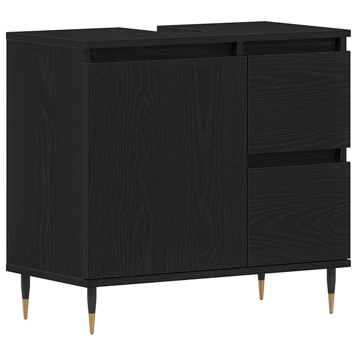 Dulap de Baie cu ușă Stejar Negru 65 x 33 x 60 cm Lemn compozit - WALTI WALTI