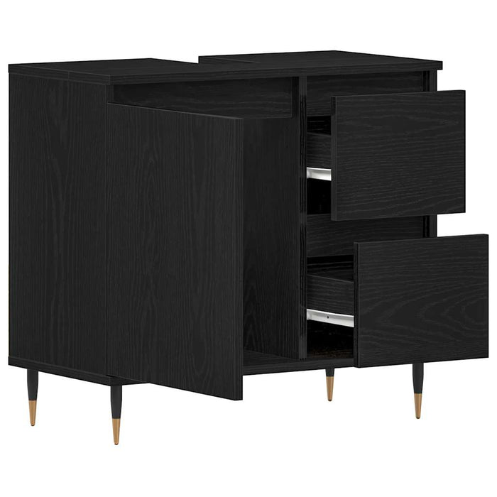 Dulap de Baie cu ușă Stejar Negru 65 x 33 x 60 cm Lemn compozit - WALTI WALTI