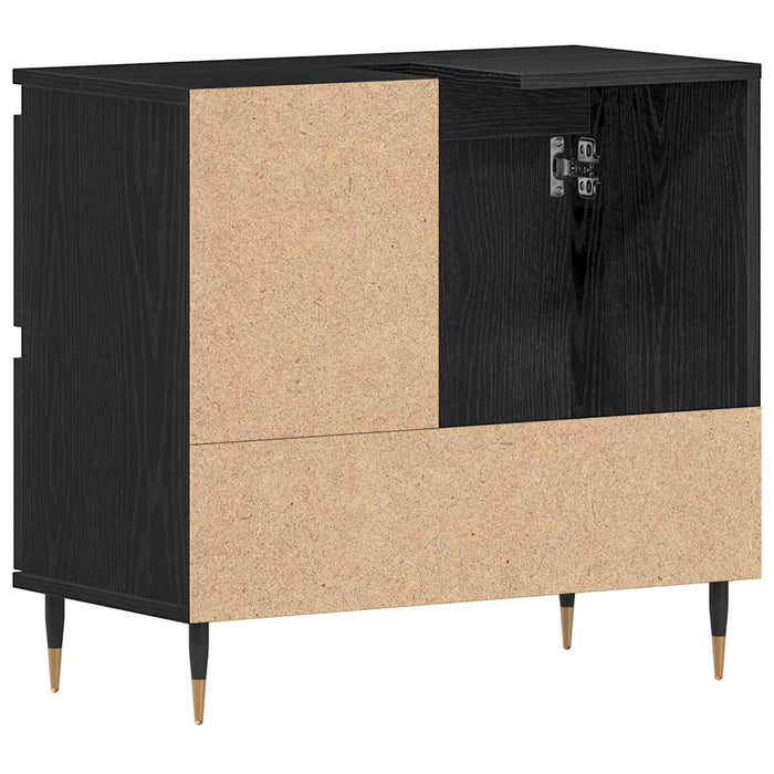 Dulap de Baie cu ușă Stejar Negru 65 x 33 x 60 cm Lemn compozit - WALTI WALTI