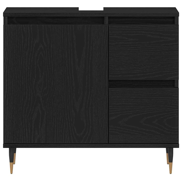 Dulap de Baie cu ușă Stejar Negru 65 x 33 x 60 cm Lemn compozit - WALTI WALTI