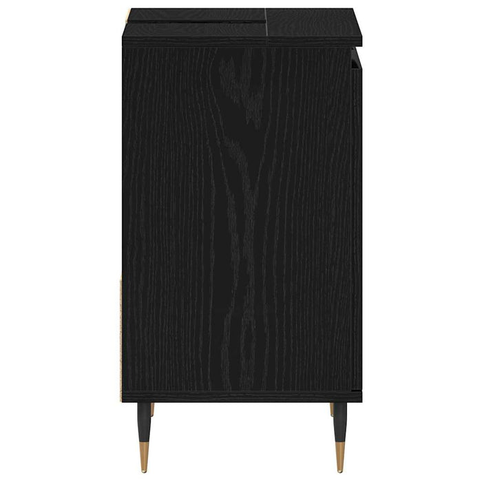 Dulap de Baie cu ușă Stejar Negru 65 x 33 x 60 cm Lemn compozit - WALTI WALTI