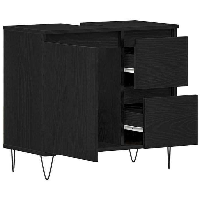 Dulap pentru Chiuveta de Baie Stejar Negru 65 x 33 x 60 cm WALTI