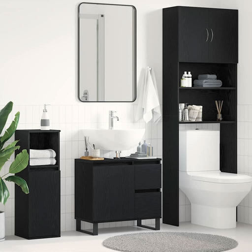 Dulap pentru Chiuveta de Baie Stejar Negru 65 x 33 x 60 cm - WALTI WALTI
