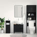 Dulap pentru Chiuveta de Baie Stejar Negru 65 x 33 x 60 cm - WALTI WALTI