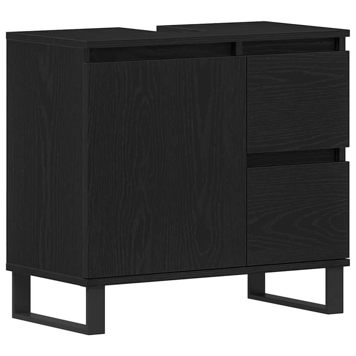 Dulap pentru Chiuveta de Baie Stejar Negru 65 x 33 x 60 cm - WALTI WALTI