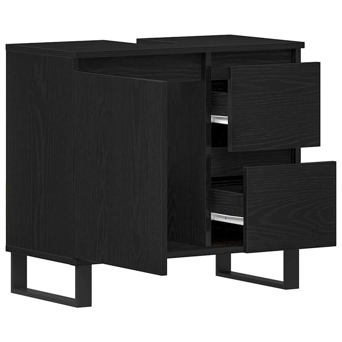 Dulap pentru Chiuveta de Baie Stejar Negru 65 x 33 x 60 cm - WALTI WALTI