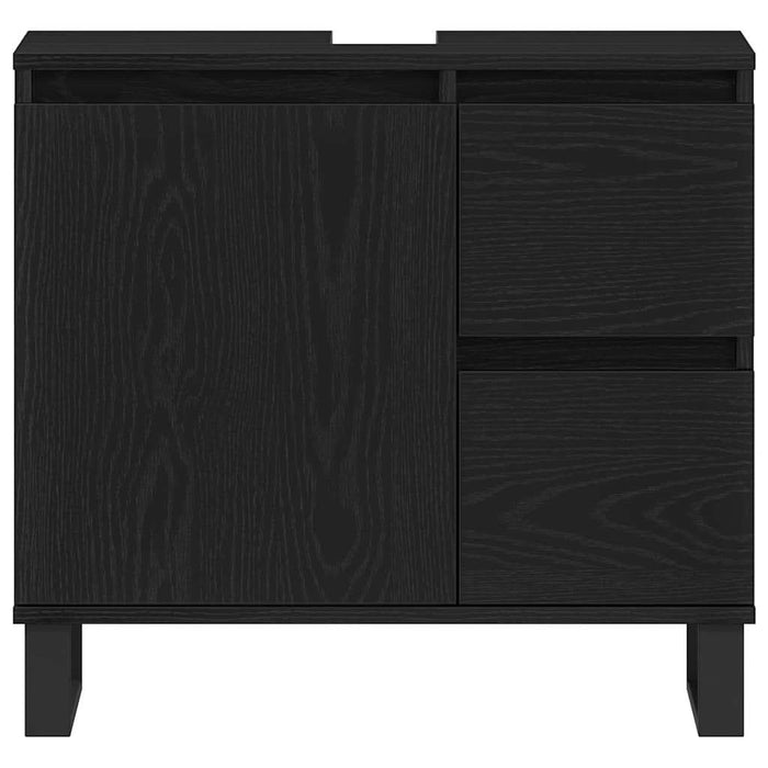 Dulap pentru Chiuveta de Baie Stejar Negru 65 x 33 x 60 cm - WALTI WALTI