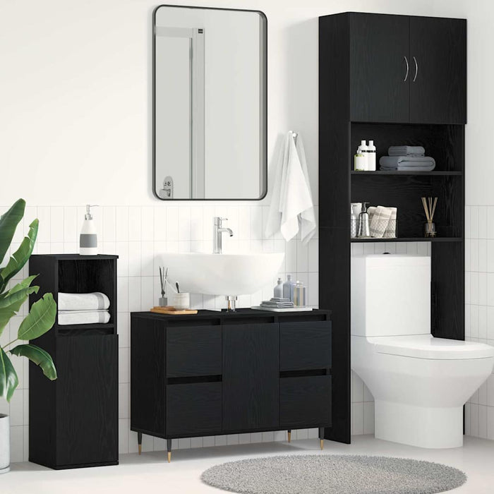 Dulap pentru Chiuveta de Baie Stejar Negru 80 x 33 x 60 cm - WALTI WALTI