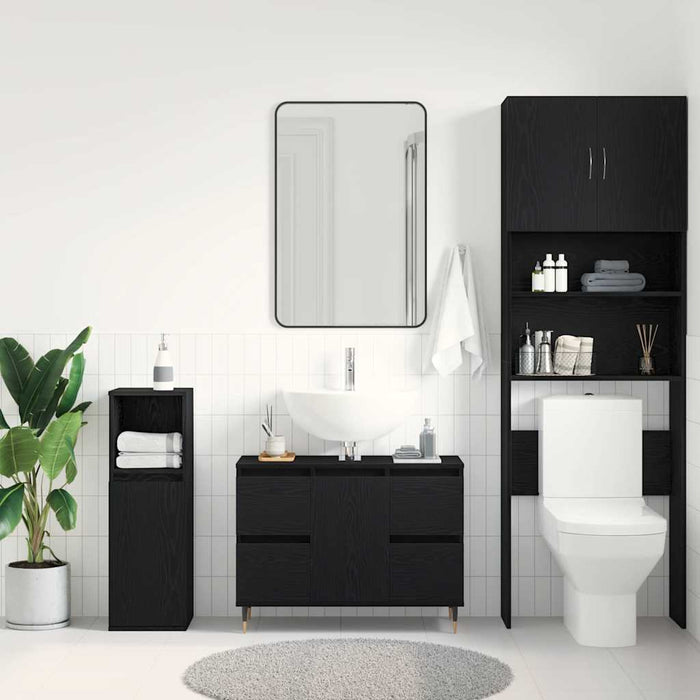 Dulap pentru Chiuveta de Baie Stejar Negru 80 x 33 x 60 cm - WALTI WALTI
