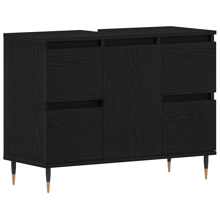 Dulap pentru Chiuveta de Baie Stejar Negru 80 x 33 x 60 cm - WALTI WALTI