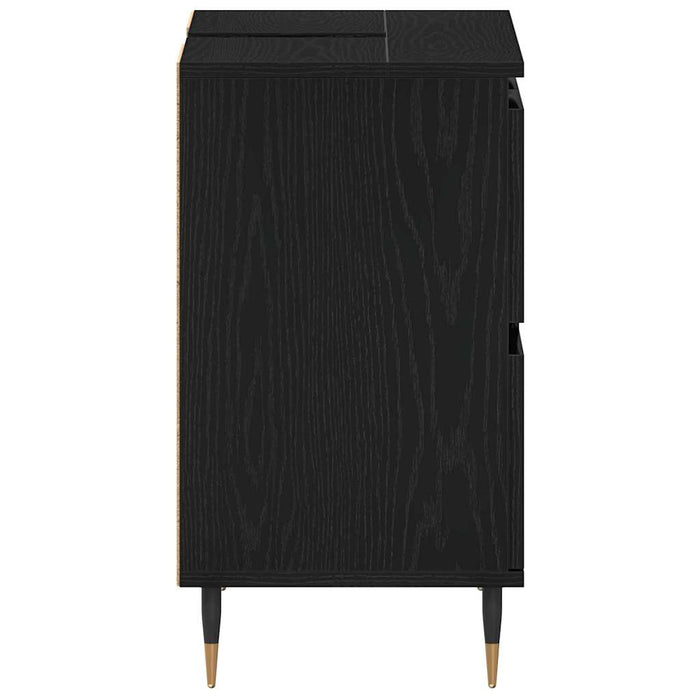 Dulap pentru Chiuveta de Baie Stejar Negru 80 x 33 x 60 cm - WALTI WALTI