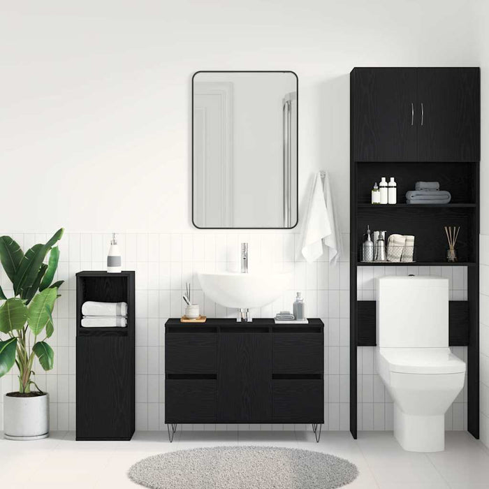 Dulap pentru Chiuveta de Baie Stejar Negru 80 x 33 x 60 cm - WALTI WALTI