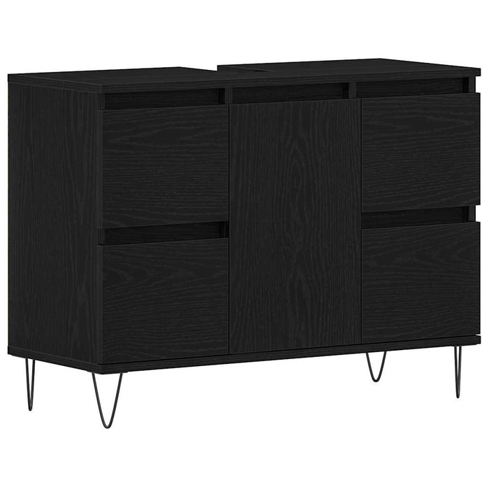 Dulap pentru Chiuveta de Baie Stejar Negru 80 x 33 x 60 cm - WALTI WALTI