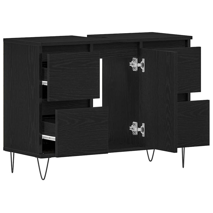 Dulap pentru Chiuveta de Baie Stejar Negru 80 x 33 x 60 cm - WALTI WALTI