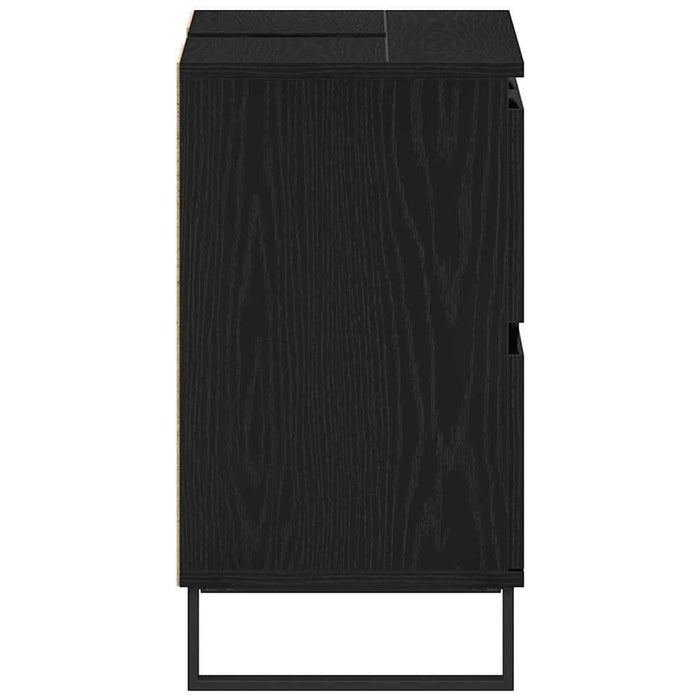 Dulap de Baie cu ușă Stejar Negru 80 x 33 x 60 cm Lemn compozit - WALTI WALTI