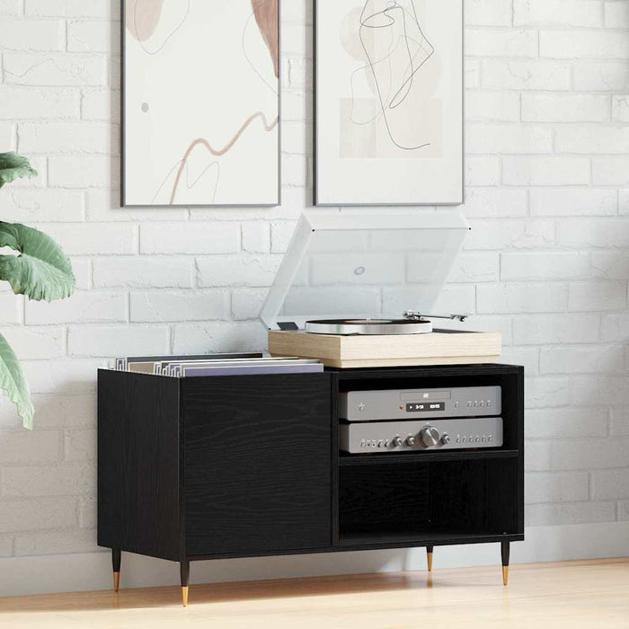 Dulap pentru discuri de vinil Stejar Negru 85 x 38 x 48 cm - WALTI WALTI