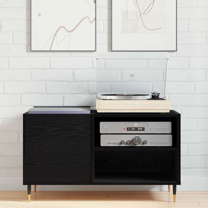 Dulap pentru discuri de vinil Stejar Negru 85 x 38 x 48 cm - WALTI WALTI