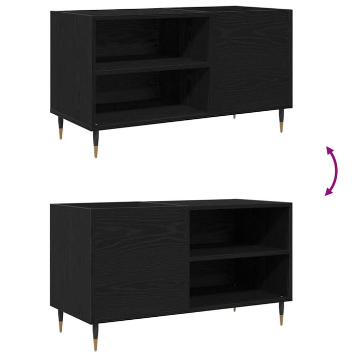 Dulap pentru discuri de vinil Stejar Negru 85 x 38 x 48 cm - WALTI WALTI