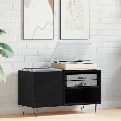 Dulap pentru discuri de vinil Stejar Negru 85 x 38 x 48 cm - WALTI WALTI