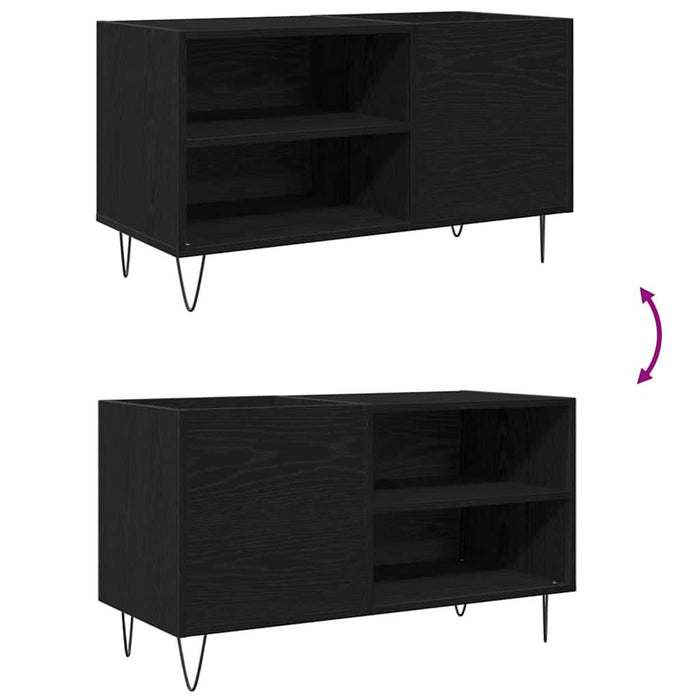 Dulap pentru discuri de vinil Stejar Negru 85 x 38 x 48 cm - WALTI WALTI