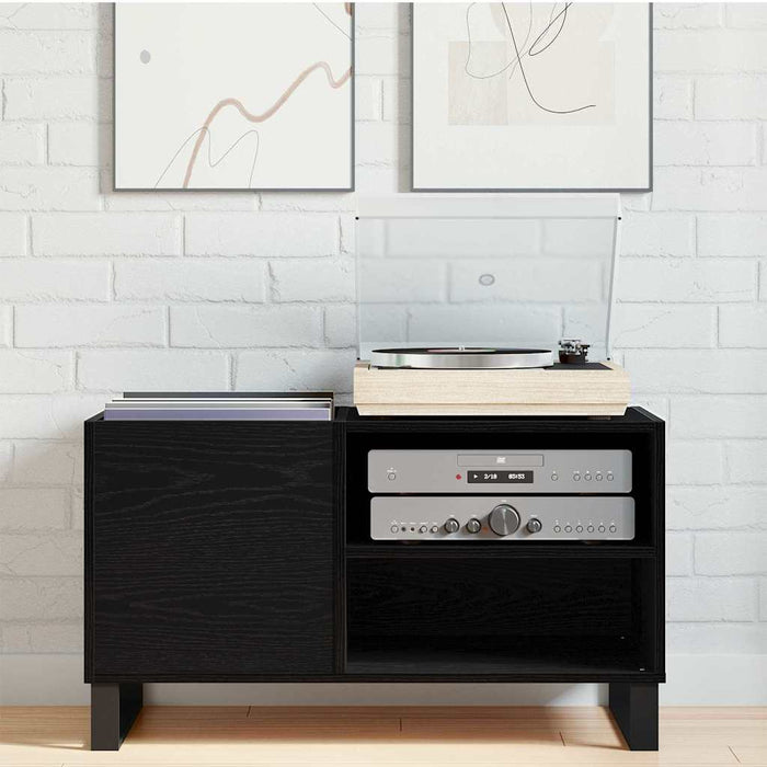 Dulap pentru discuri de vinil Stejar Negru 85 x 38 x 48 cm - WALTI WALTI