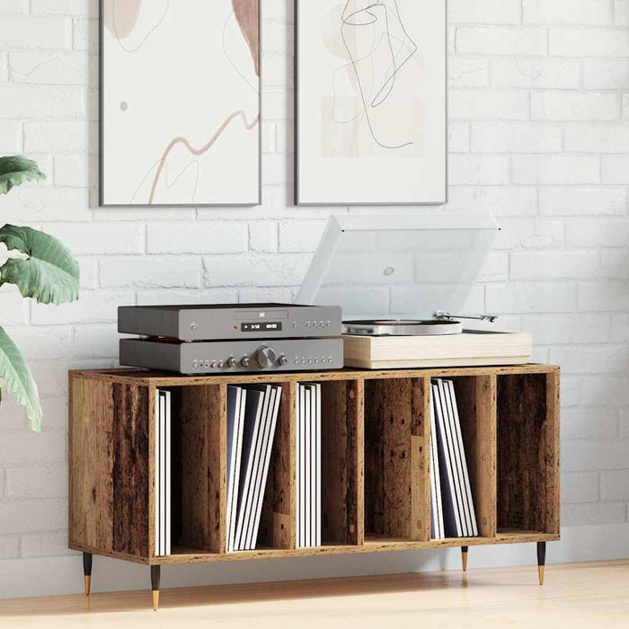 Dulap pentru discuri de vinil Lemn vechi 100 x 38 x 48 cm - WALTI WALTI