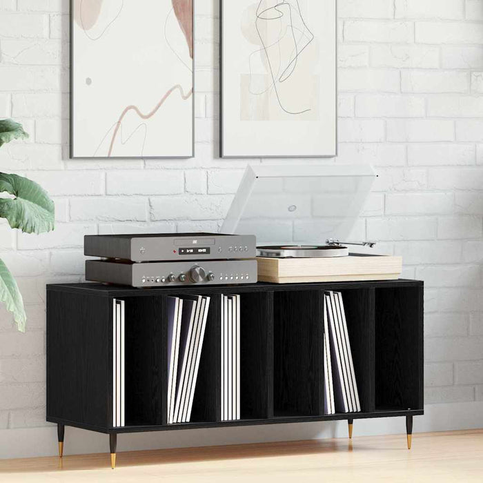 Dulap pentru discuri de vinil Stejar Negru 100 x 38 x 48 cm - WALTI WALTI
