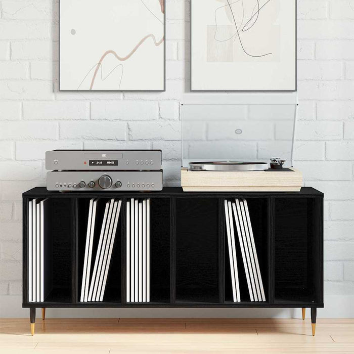 Dulap pentru discuri de vinil Stejar Negru 100 x 38 x 48 cm - WALTI WALTI