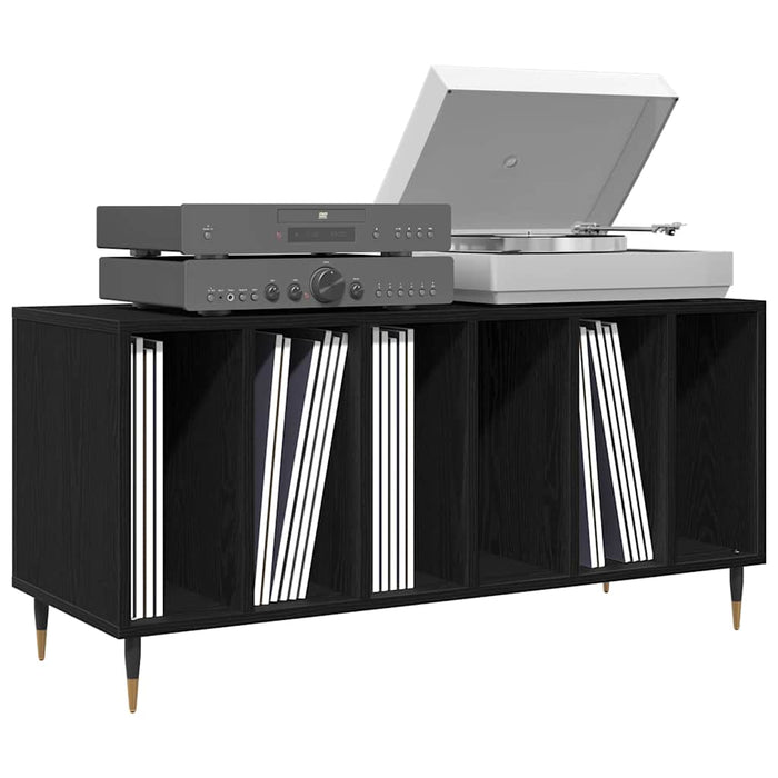 Dulap pentru discuri de vinil Stejar Negru 100 x 38 x 48 cm - WALTI WALTI