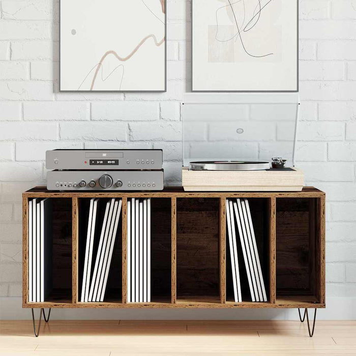 Dulap pentru discuri de vinil Lemn vechi 100 x 38 x 48 cm - WALTI WALTI
