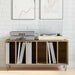 Dulap pentru discuri de vinil stejar artizanal 100 x 38 x 48 cm - WALTI WALTI