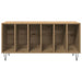 Dulap pentru discuri de vinil stejar artizanal 100 x 38 x 48 cm - WALTI WALTI