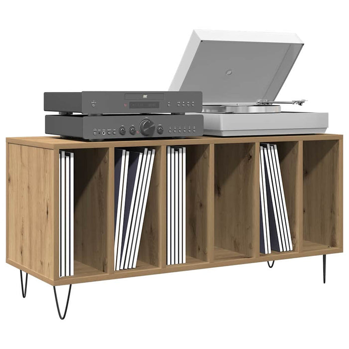 Dulap pentru discuri de vinil stejar artizanal 100 x 38 x 48 cm - WALTI WALTI