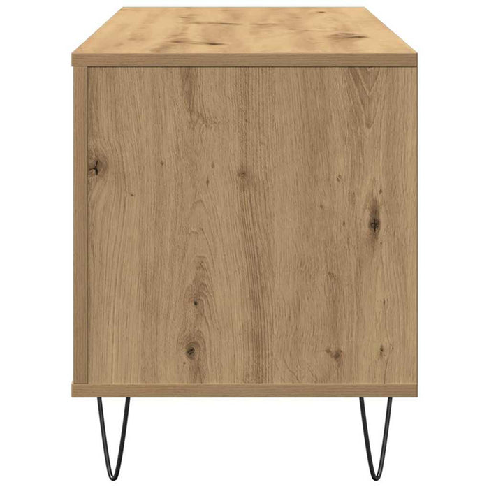 Dulap pentru discuri de vinil stejar artizanal 100 x 38 x 48 cm - WALTI WALTI