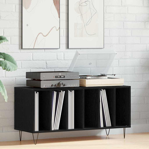 Dulap pentru discuri de vinil Stejar Negru 100 x 38 x 48 cm - WALTI WALTI
