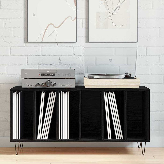 Dulap pentru discuri de vinil Stejar Negru 100 x 38 x 48 cm - WALTI WALTI