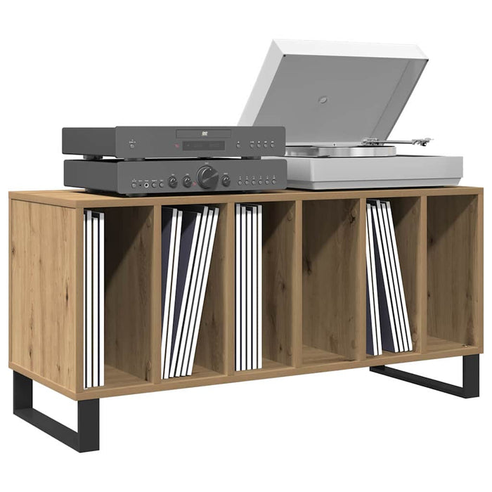 Dulap pentru discuri de vinil stejar artizanal 100 x 38 x 48 cm - WALTI WALTI