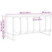 Dulap pentru discuri de vinil stejar artizanal 100 x 38 x 48 cm - WALTI WALTI