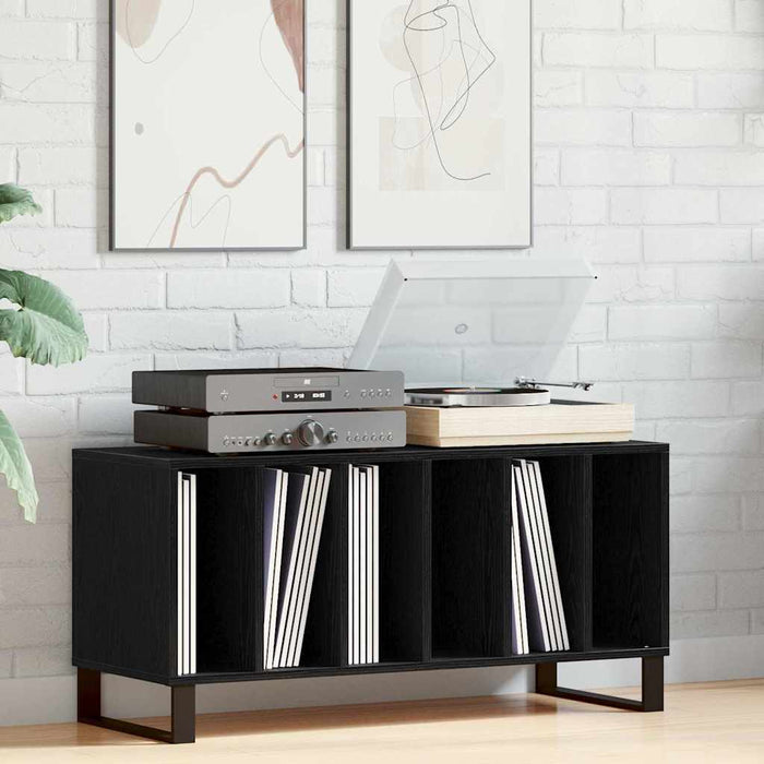 Dulap pentru discuri de vinil Stejar Negru 100 x 38 x 48 cm - WALTI WALTI