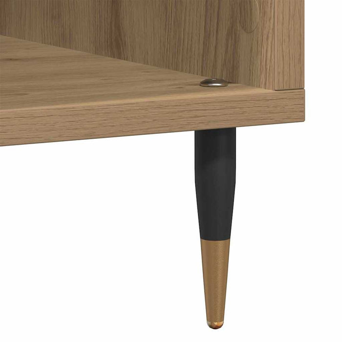 Dulap pentru discuri de vinil stejar artizanal 85 x 38 x 89 cm - WALTI WALTI