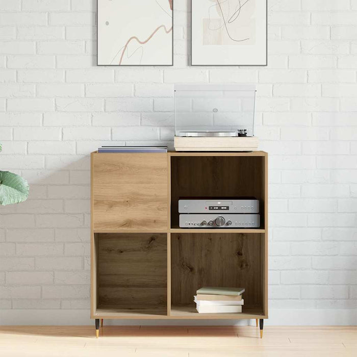 Dulap pentru discuri de vinil stejar artizanal 85 x 38 x 89 cm - WALTI WALTI