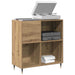 Dulap pentru discuri de vinil stejar artizanal 85 x 38 x 89 cm - WALTI WALTI