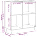 Dulap pentru discuri de vinil stejar artizanal 85 x 38 x 89 cm - WALTI WALTI