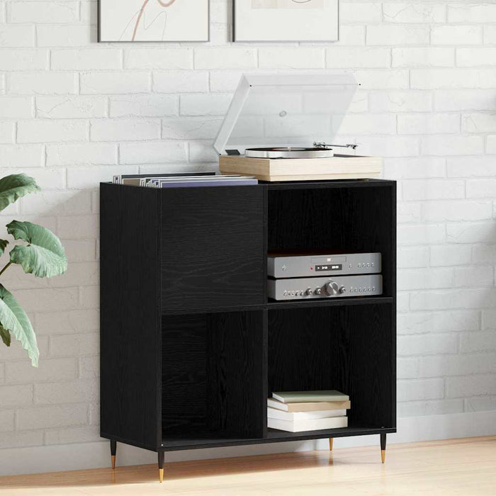 Dulap pentru discuri de vinil Stejar Negru 85 x 38 x 89 cm - WALTI WALTI