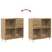 Dulap pentru discuri de vinil stejar artizanal 85 x 38 x 89 cm - WALTI WALTI