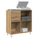 Dulap pentru discuri de vinil stejar artizanal 85 x 38 x 89 cm - WALTI WALTI