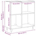 Dulap pentru discuri de vinil stejar artizanal 85 x 38 x 89 cm - WALTI WALTI