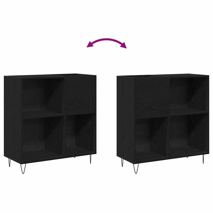 Dulap pentru discuri de vinil Stejar Negru 85 x 38 x 89 cm - WALTI WALTI